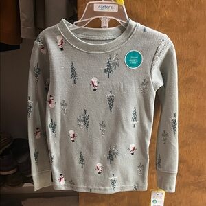 Carter's Long Sleeve Pajama Set with Snowman Print